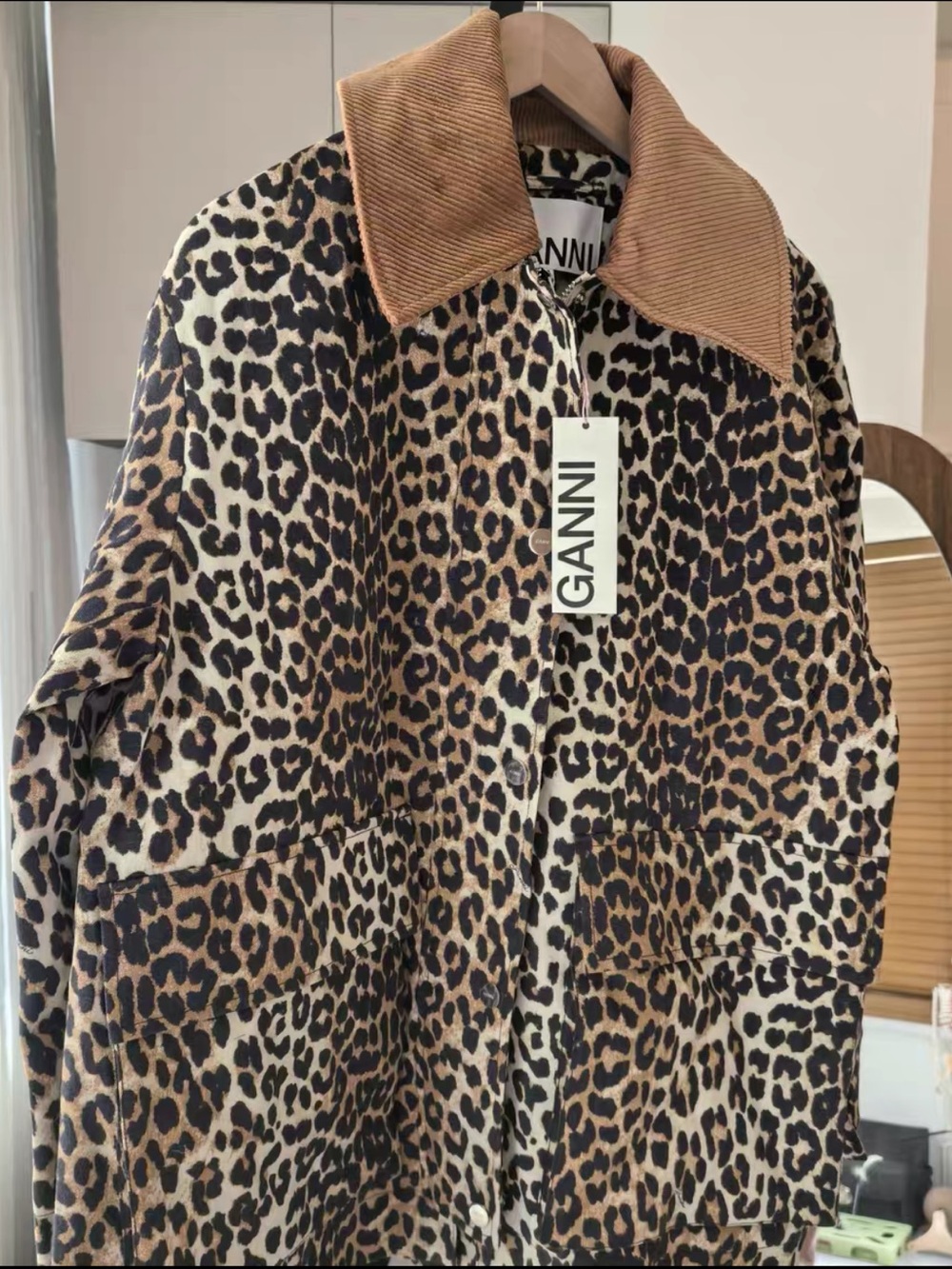 NWT* Ganni Leopard Printed Canvas Midi Jacket
$545 - size S/M - Picture 4 of 7